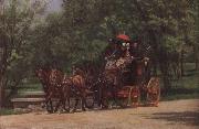 Thomas Eakins Wagon oil painting